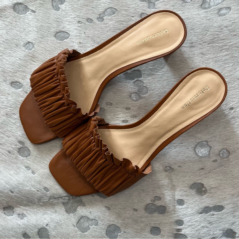 Reformation heeled sandals
